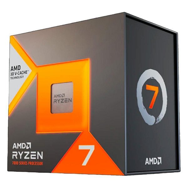 Processador AMD Ryzen 7 7800X3D, turbo 5.00GHZ, Cache 512KB, AM5, 8 Núcleos, Vídeo Integrado - 100-100000910WOF