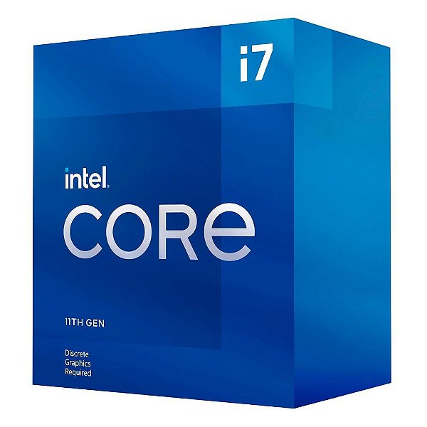 Processador Intel Core i7-11700F 11ª Geração, 2.5 GHz (4.8GHz Turbo), Cache 16MB, Octa Core, 16 Threads, LGA1200 - BX807