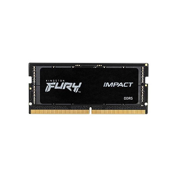 Memória Kingston Fury Impact, 16GB, 4800MHz, DDR5, CL38, Para Notebook - KF548S38IB-16