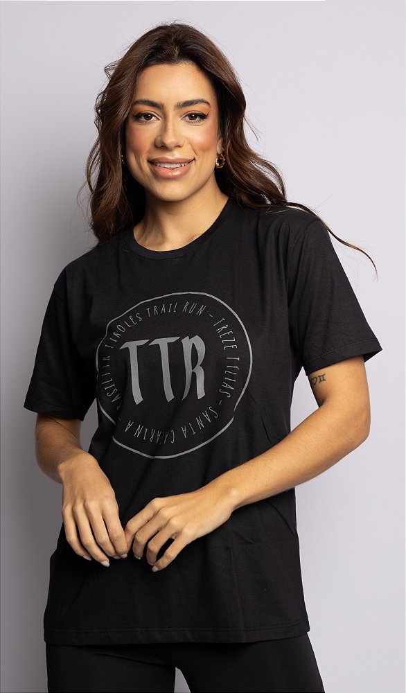 Camiseta Algodão TTR Circulo - Preta