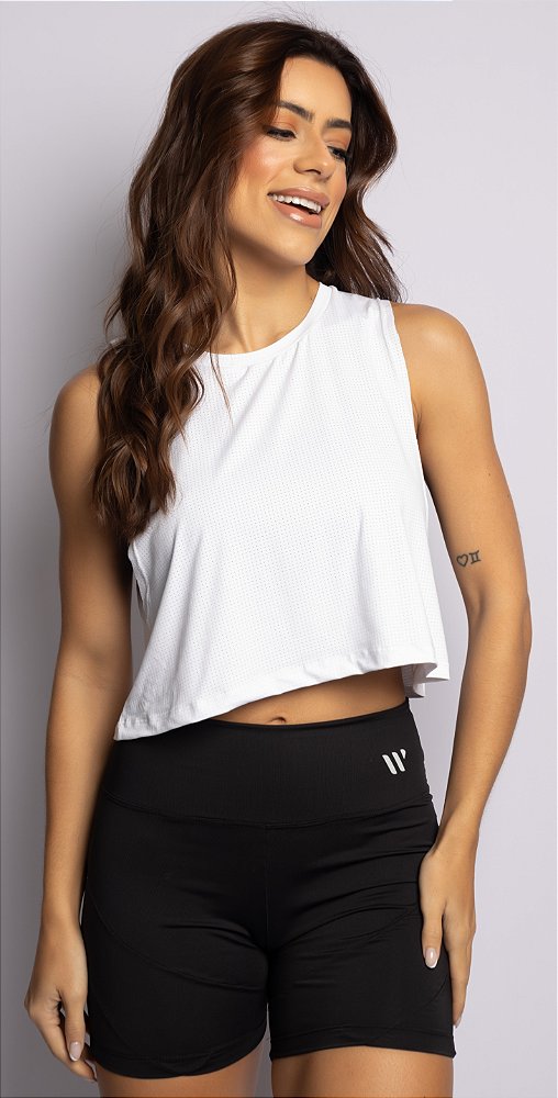 Cropped FITNESS Branco