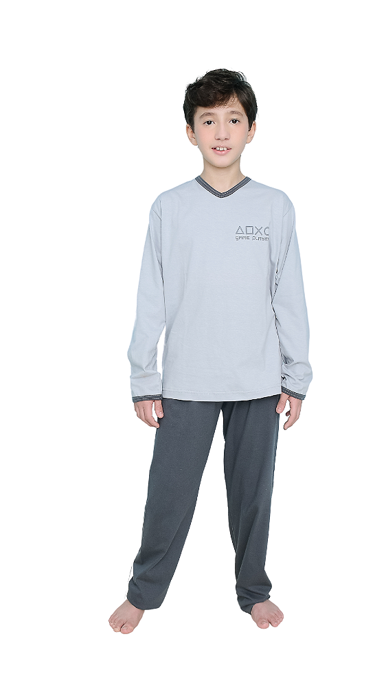 Ref. 1145  Pijama juvenil longo m/malha