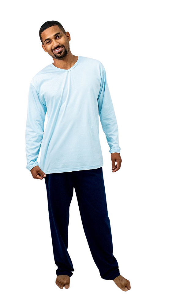 Ref. 10225 Pijama Masculino longo em malha