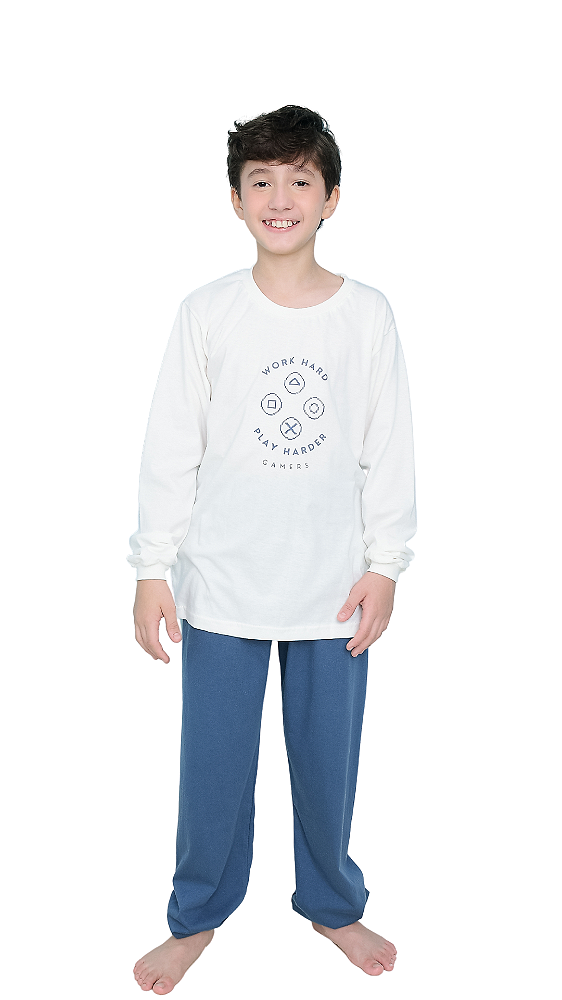 Ref. 1147 Pijama juvenil longo m/malha