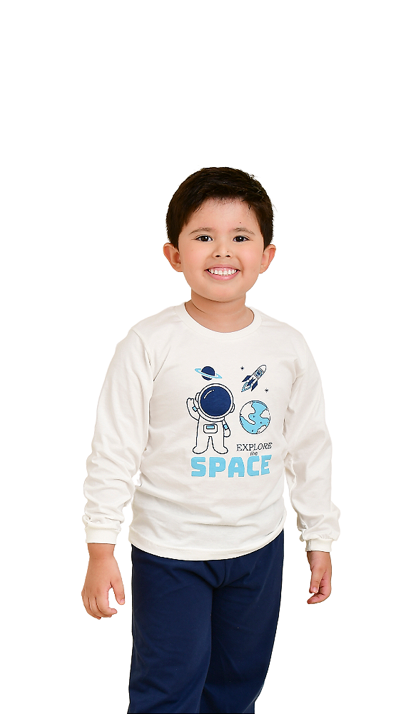 Ref. 1140 Pijama infantil em malha longo