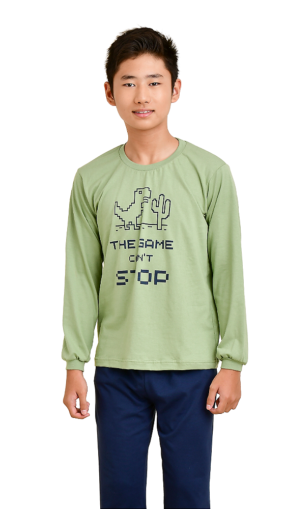 Ref. 1143 Pijama juvenil em malha longo