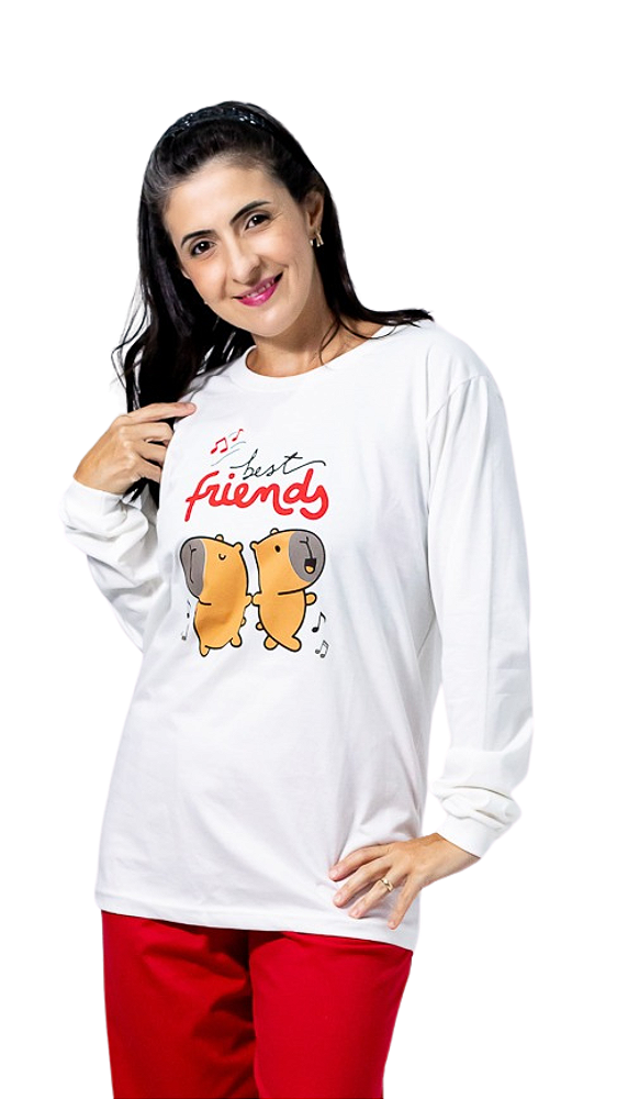 Ref. 10222 Pijama feminino longo
