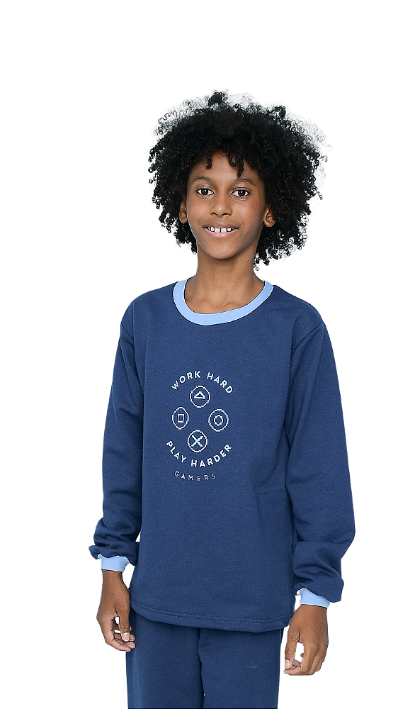 Ref. 228 Pijama em moletinho flanelado