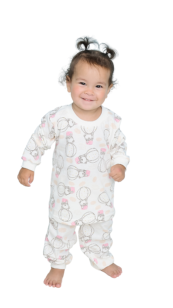 Ref. 1013 Pijama infantil longo em malha