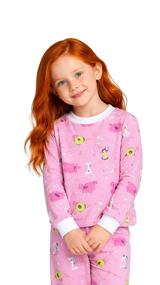 Ref. 1015 Pijama em malha estampado
