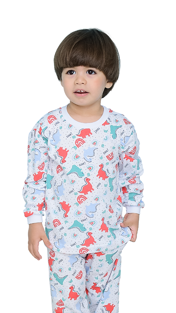 Ref. 1017 Pijama infantil longo em malha