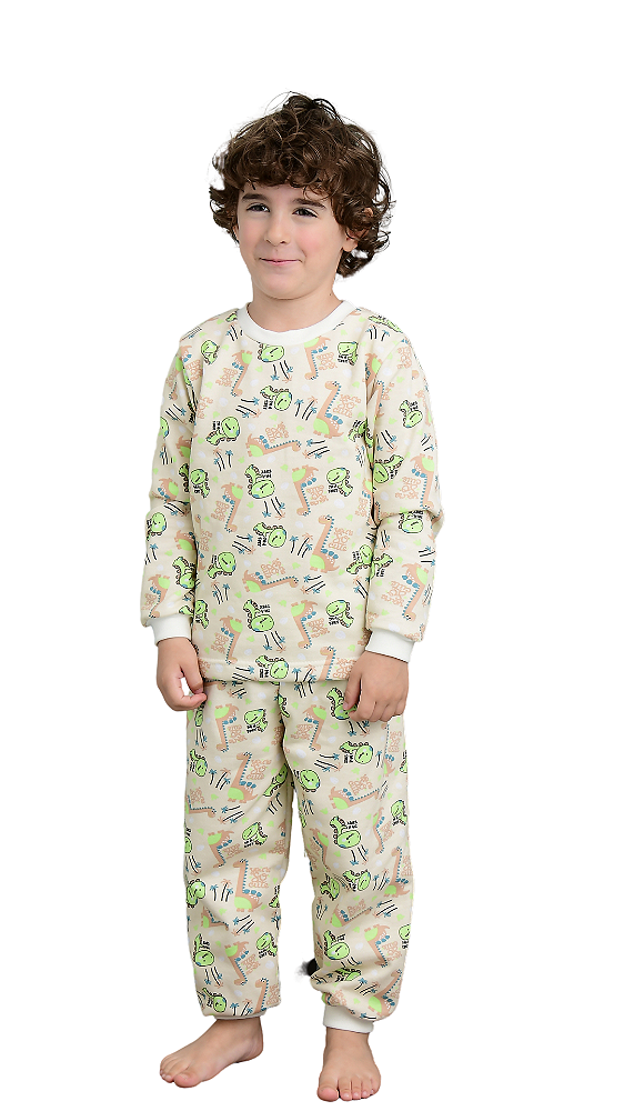 Ref. 21015 Pijama infantil moletinho flanelado