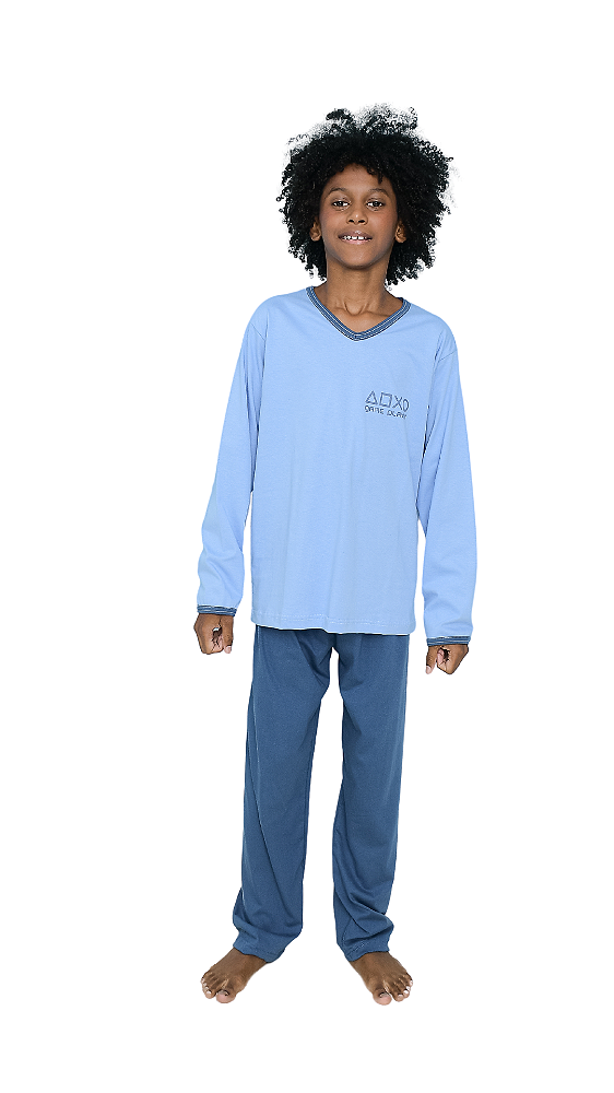 Ref. 1149 Pijama juvenil longo m/malha