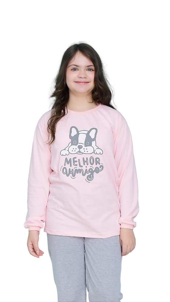 Ref. 1150 Pijama Juvenil longo m/malha