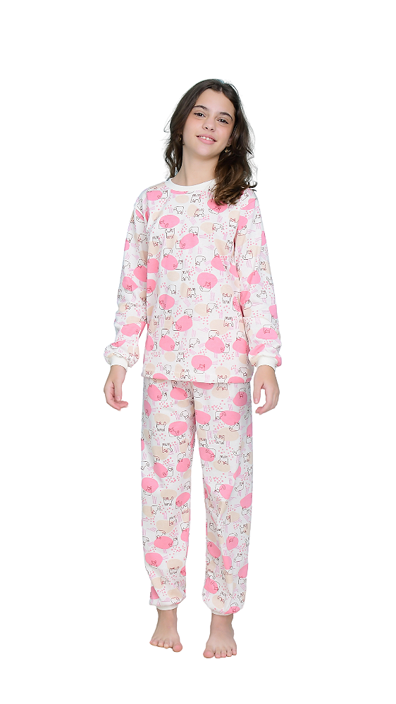 Ref. 10121 Pijama juvenil longo m/malha