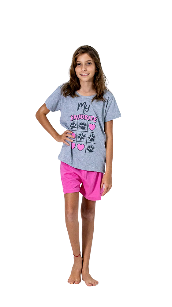 Ref. 10932 Pijama juvenil curto