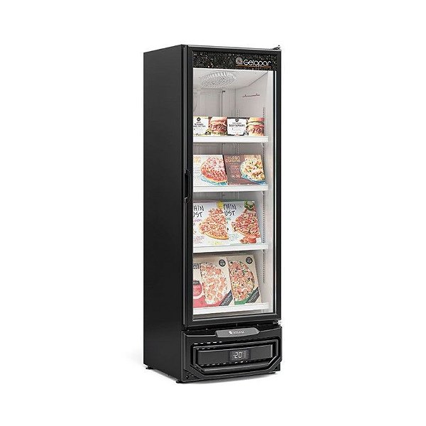 Freezer/Conservador Vertical Conveniência para Sorvetes e Congelados 450L Gelopar - GCVC-45 PR - Gelopar