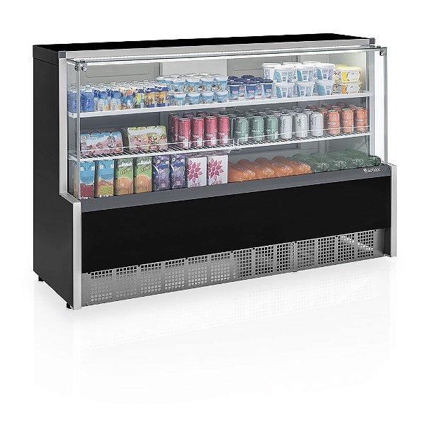 Balcão Para Lanchonete Refrigerado 1 Placa Fria Linha Aurora GPSA 175R PR - Gelopar