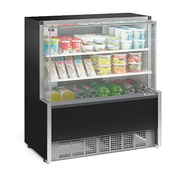 Balcão Para Lanchonete Refrigerado 2 Placas Frias Linha Aurora GPDA 110 PR - Gelopar