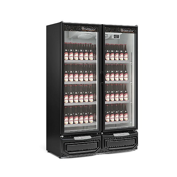 Refrigerador Expositor para Cervejas Conveniência 2 Portas vidro GCBC 950 PR - Gelopar