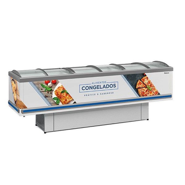 Ilha Para Congelados 2,90mt GESV 290C BR - Gelopar