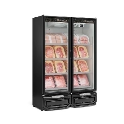 Refrigerador Expositor para Carnes 2 Portas vidro GCBC-950 PR - Gelopar