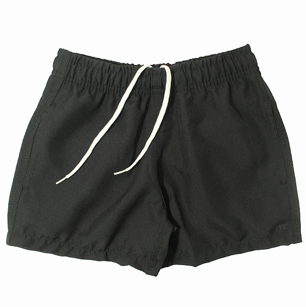 SHORT ELÁSTICO LISO INFANTIL/JUVENIL PRETO - BOARDSHORT