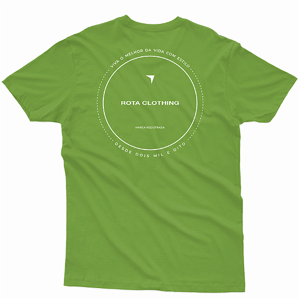 CAMISETA INFANTO JUVENIL MAÇÃ VERDE VIVA O MELHOR DA VIDA