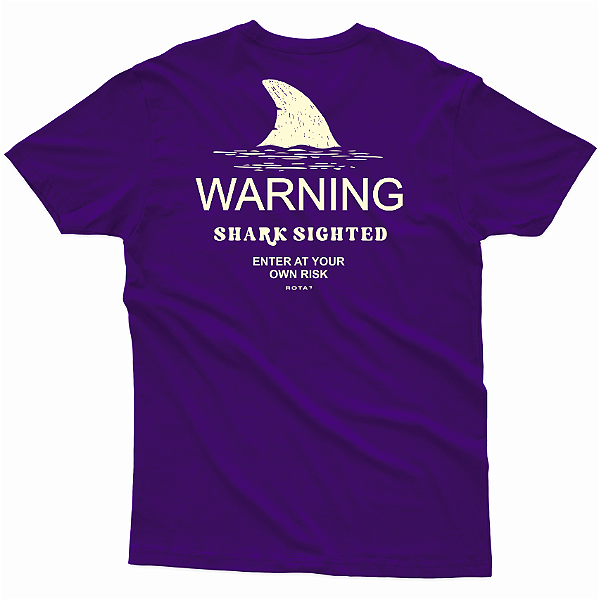 CAMISETA INFANTO JUVENIL ROXA SHARK