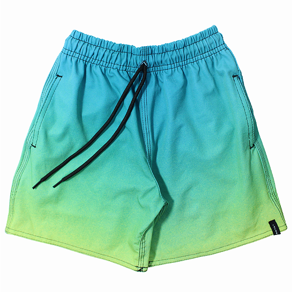 SHORT ELÁSTICO INFANTO JUVENIL FULL PRINT DEGRADÊ - BOARDSHORT