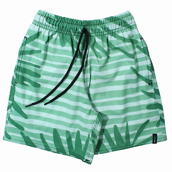SHORT ELÁSTICO INFANTO JUVENIL FULL PRINT GREEN - BOARDSHORT