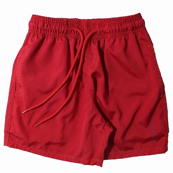 SHORT ADULTO ELASTANO VERMELHO - BOARDSHORT