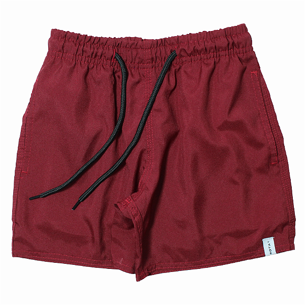 SHORT ELÁSTICO INFANTO JUVENIL BORDÔ - BOARDSHORT