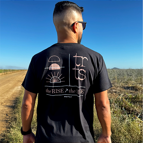 T-SHIRT ADULTO PRETA THE RISE, THE SINE