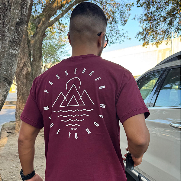 T-SHIRT ADULTO VINHO PASSENGER