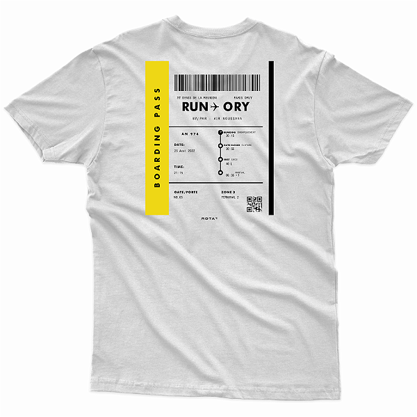 T-SHIRT ADULTO BRANCA RUN ORY