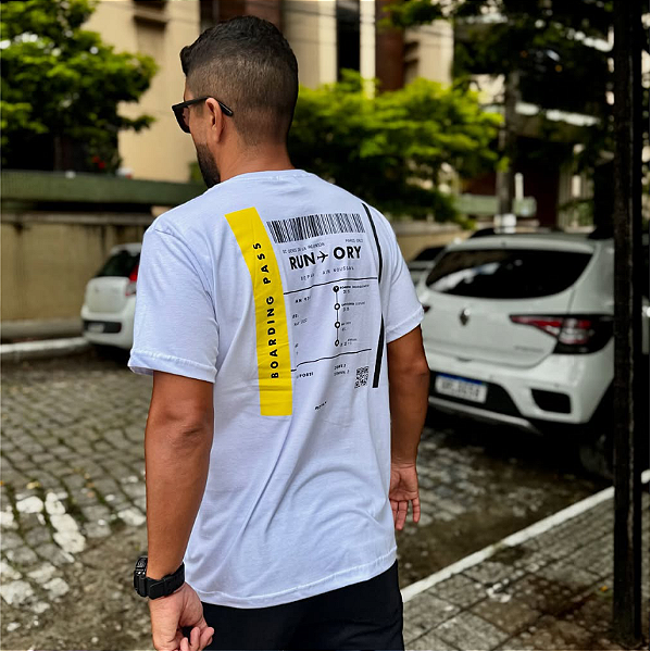 T-SHIRT ADULTO BRANCA RUN ORY