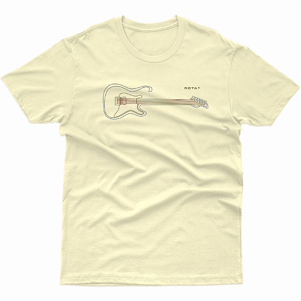 T-SHIRT ADULTO OFF WHITE GUITARRA