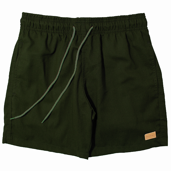 SHORT ADULTO LINHO VERDE MUSGO