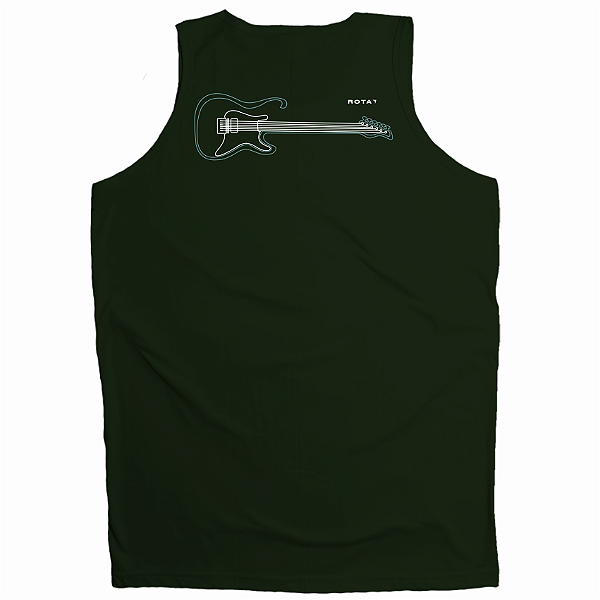 REGATA ADULTO VERDE MILITAR GUITARRA - TANK TOP