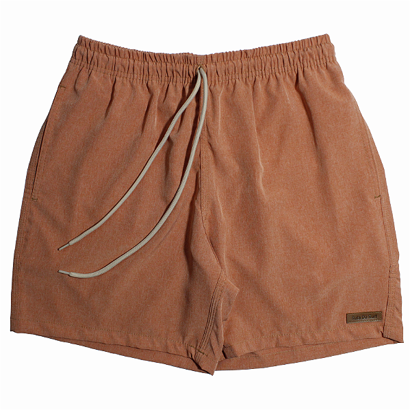 SHORT ADULTO ELASTANO TIJOLO MESCLA