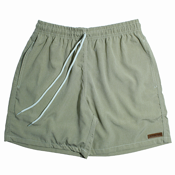 SHORT ADULTO ELASTANO BEGE MESCLA