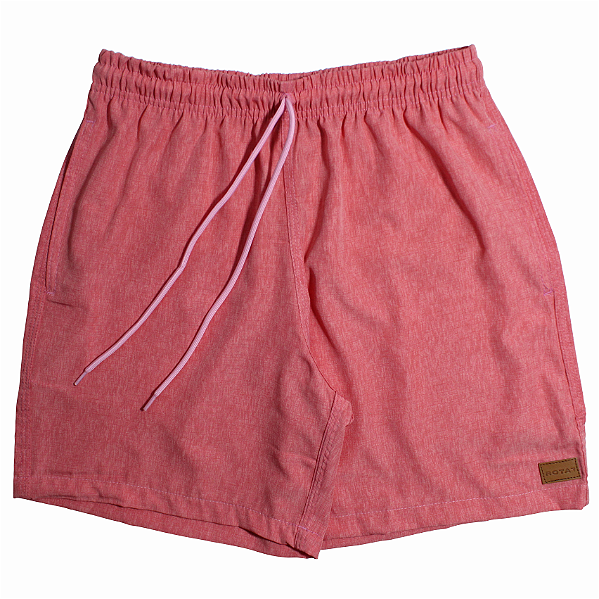 SHORT ADULTO ELASTANO GOIABA MESCLA