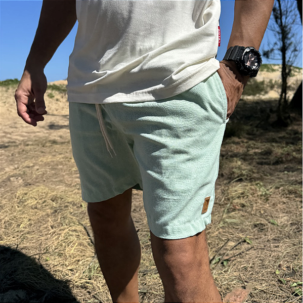 SHORT ADULTO LINHO VERDE