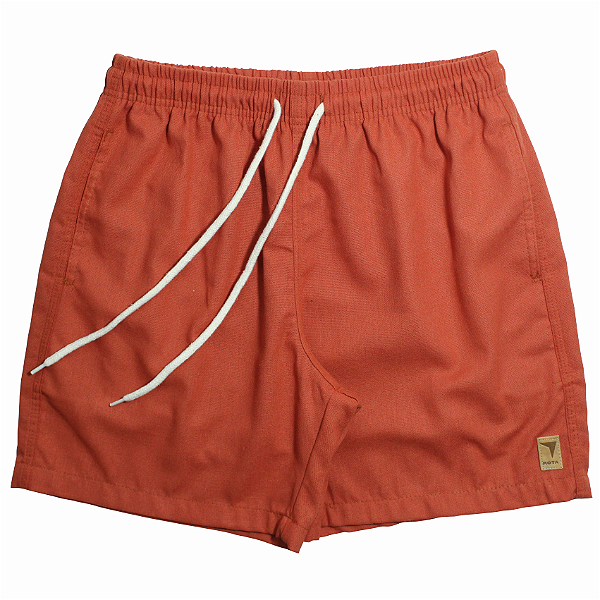 SHORT ADULTO LINHO CORAL