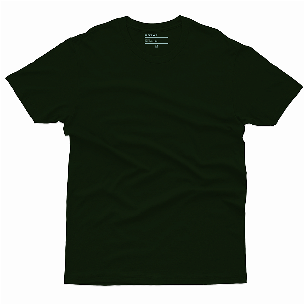 T-SHIRT ADULTO BÁSICA VERDE MILITAR