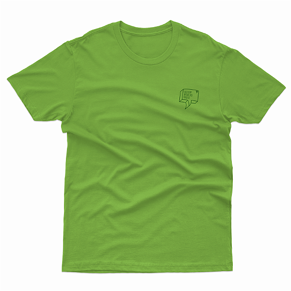 T-SHIRT ADULTO MAÇÃ VERDE SIGO BEM