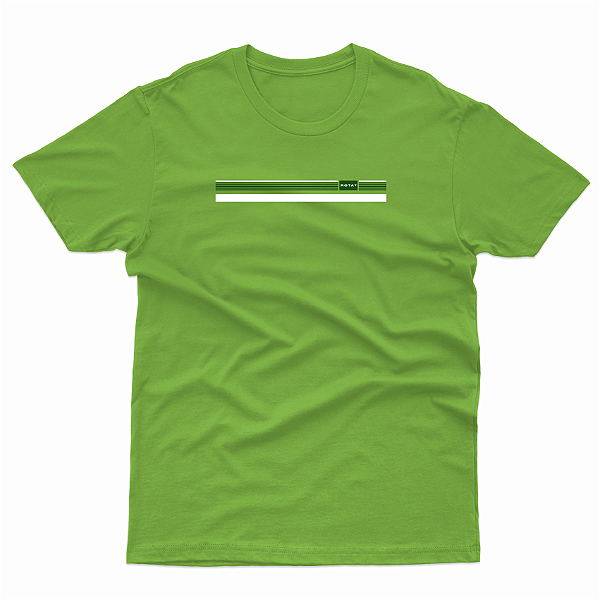 T-SHIRT ADULTO MAÇÃ VERDE FAIXA