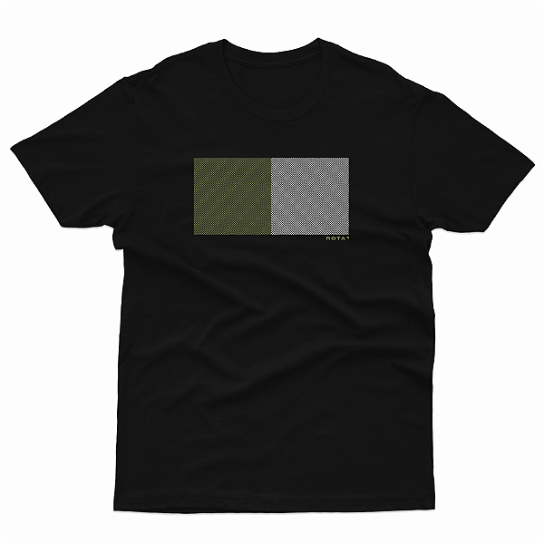 T-SHIRT ADULTO PRETA RETÂNGULO