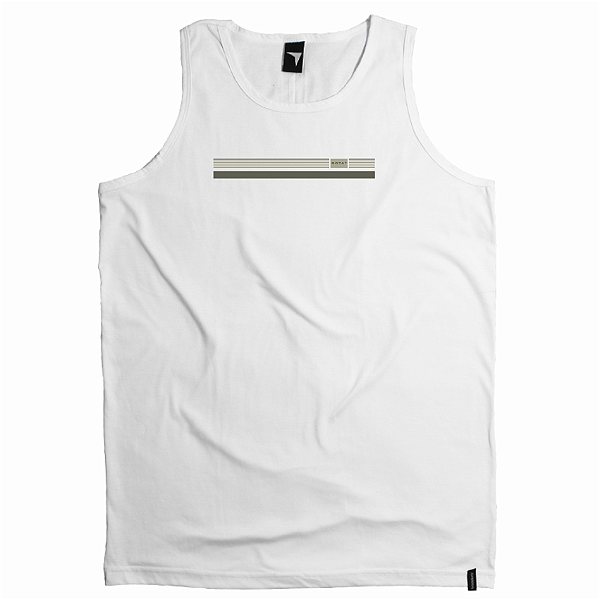 REGATA ADULTO BRANCA FAIXA - TANK TOP